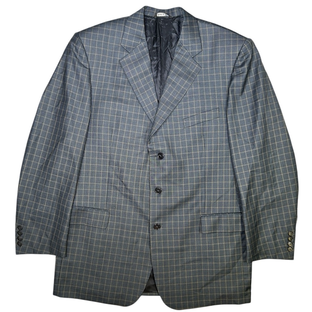 BARNEYS New York Festive Plaid Sports Jacket Suit Size 46R